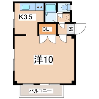 間取図 東北本線/郡山駅 徒歩12分 3階 築29年