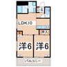 東北新幹線（東北地方）/郡山駅 バス:25分:停歩5分 3階 築28年 2LDKの間取り