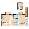 東北本線/郡山駅 バス:12分:停歩8分 2階 築51年 1LDKの間取り