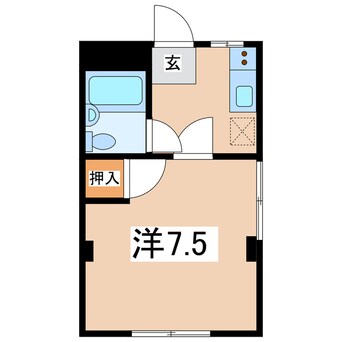 間取図 東北本線/郡山駅 バス11分堤下町下車:停歩2分 3階 築36年