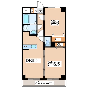 間取図 東北新幹線（東北地方）/郡山駅 バス21分大島下車:停歩4分 5階 築21年