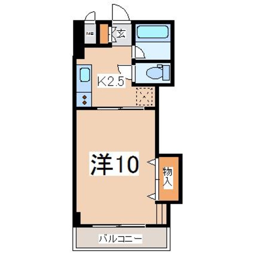 間取図 東北新幹線（東北地方）/郡山駅 バス4分昭和町北下車:停歩3分 2階 築36年