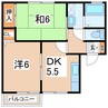 東北新幹線（東北地方）/郡山駅 バス:15分:停歩5分 1階 築29年 2DKの間取り