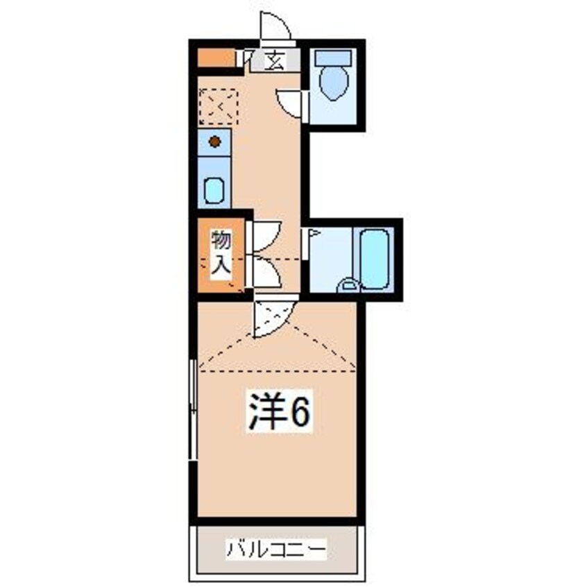 間取図 東北本線/安積永盛駅 徒歩19分 1階 築33年