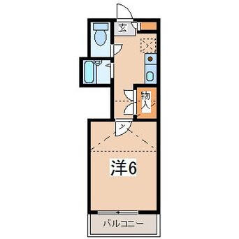 間取図 東北本線/安積永盛駅 徒歩19分 2階 築33年
