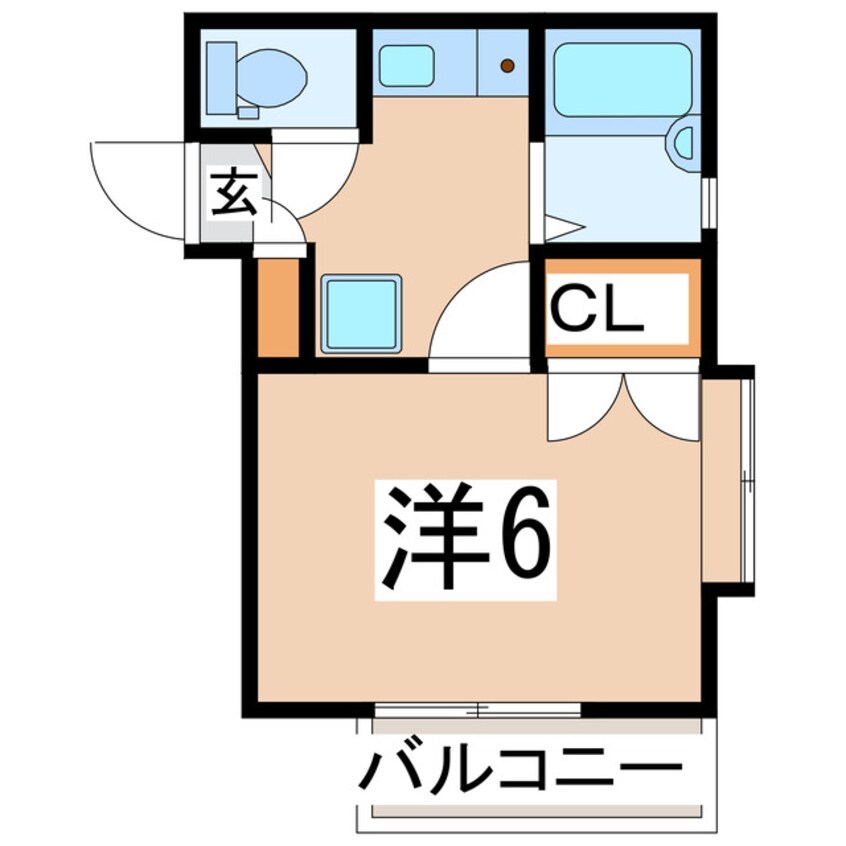 間取図 東北新幹線（東北地方）/郡山駅 バス15分鶴見坦交差点下車:停歩1分 1階 築28年