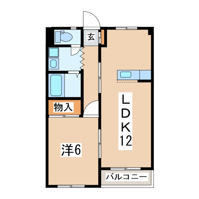 間取り図 東北新幹線（東北地方）/郡山駅 バス17分テニスコート下車:停歩5分 1階 築29年