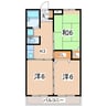 東北本線/郡山駅 徒歩16分 2階 築37年 3Kの間取り