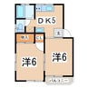 東北本線/郡山駅 徒歩30分 2階 築37年 2Kの間取り