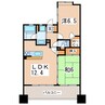 グリーン・ウッド郡山 2LDKの間取り