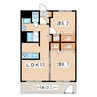 ネクステージ 2LDKの間取り