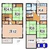 東北本線/日和田駅 徒歩9分 1-2階 築42年 5Kの間取り