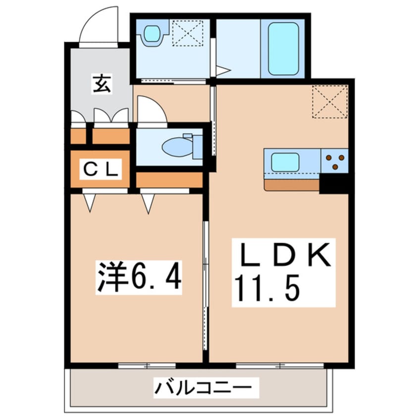 間取図 東北新幹線（東北地方）/郡山駅 バス25分東原下車:停歩2分 2階 築7年