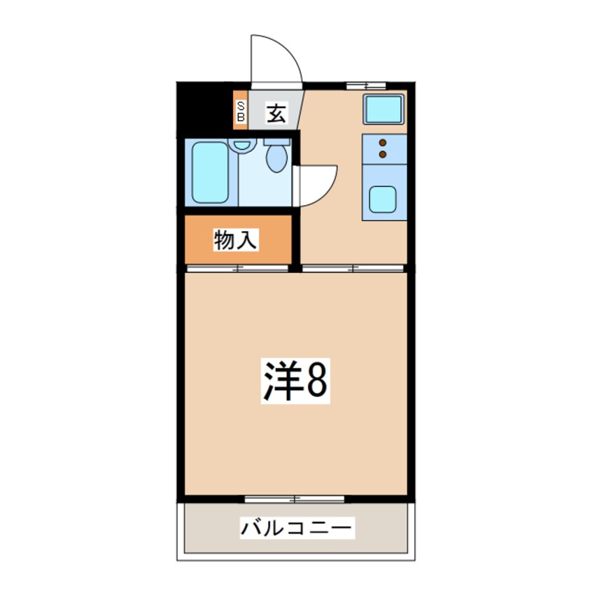 間取図 東北本線/郡山駅 徒歩17分 4階 築34年