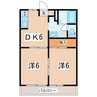 東北本線/安積永盛駅 徒歩28分 1階 築19年 2DKの間取り