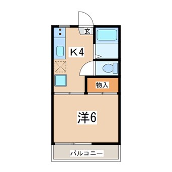 間取図 東北本線/安積永盛駅 徒歩28分 2階 築39年