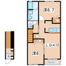 東北本線/郡山駅 バス:20分:停歩5分 2階 築14年 2LDKの間取り