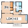 東北本線/郡山駅 バス:17分:停歩2分 2階 築32年 1LDKの間取り