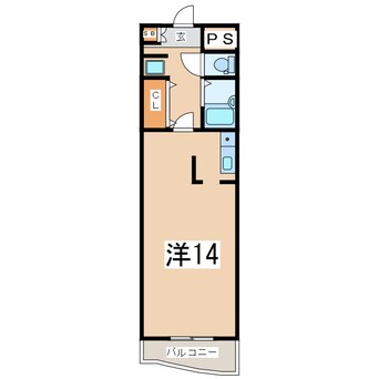 間取図 東北本線/郡山駅 徒歩31分 1階 築26年