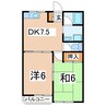 東北本線/郡山駅 徒歩39分 1階 築31年 2DKの間取り