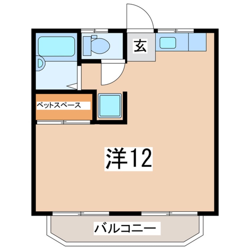 間取図 東北新幹線（東北地方）/郡山駅 バス10分久保田変電所下車:停歩10分 1階 築27年