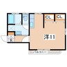 東北新幹線（東北地方）/郡山駅 徒歩13分 1階 築5年 1Rの間取り