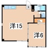 東北本線/郡山駅 徒歩20分 1階 築44年 1LDKの間取り
