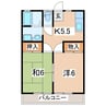 KコーポＡ 2Kの間取り