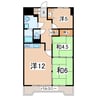 東北本線/郡山駅 徒歩12分 4階 築29年 3LDKの間取り