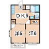 東北本線/郡山駅 バス:32分:停歩5分 2階 築35年 2DKの間取り