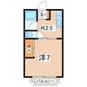 東北本線/郡山駅 徒歩30分 2階 築37年 1Kの間取り