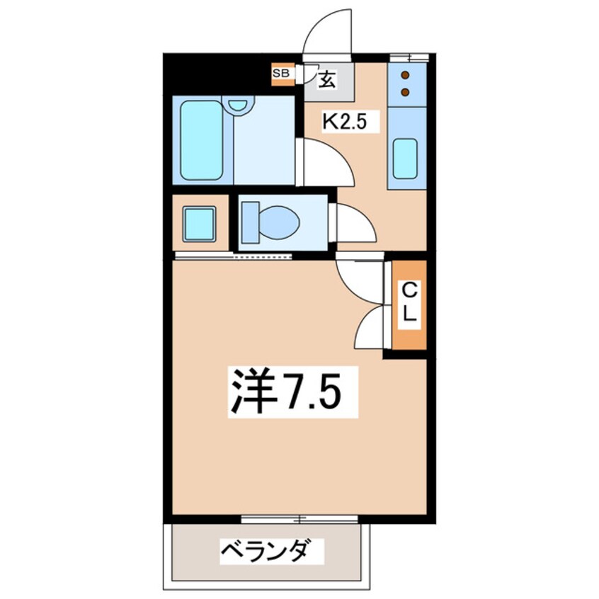 間取図 東北本線/郡山駅 バス18分帝京安積高校バス停下車:停歩4分 2階 築31年