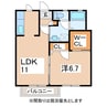 東北本線/郡山駅 バス:26分:停歩6分 1階 築16年 1LDKの間取り