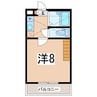 東北本線/郡山駅 バス:25分:停歩2分 2階 築33年 1Kの間取り