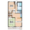 東北本線/郡山駅 バス:15分:停歩3分 3階 築29年 2LDKの間取り
