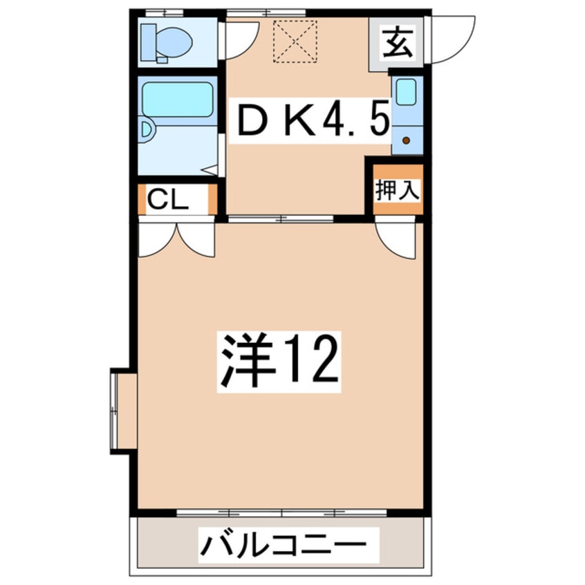 間取図 磐越西線<森と水とロマンの鉄道>/郡山富田駅 徒歩32分 2階 築28年