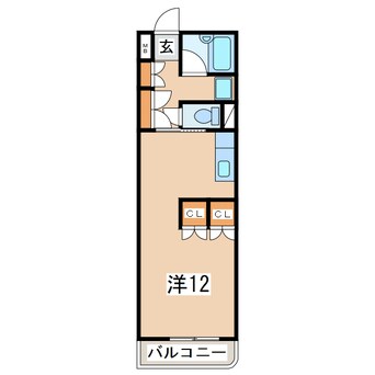 間取図 東北新幹線（東北地方）/郡山駅 バス5分大町1丁目下車:停歩5分 2階 築33年