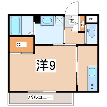 間取図 東北本線/郡山駅 徒歩15分 1階 築4年