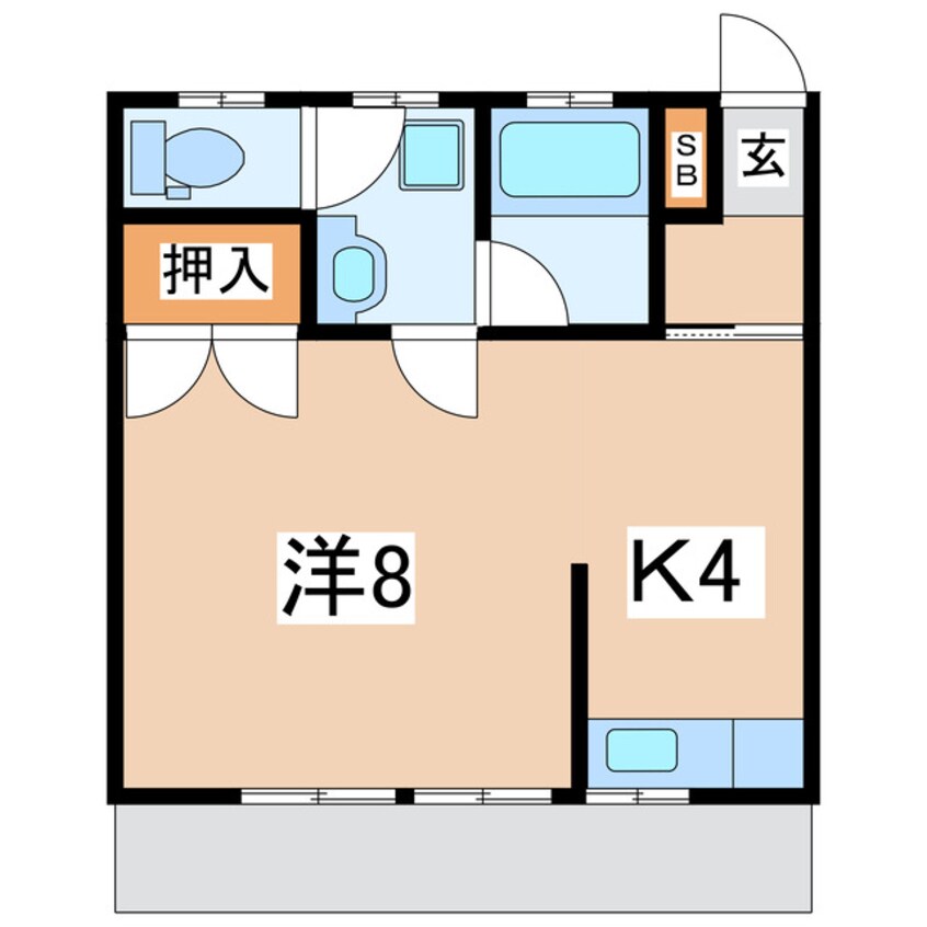 間取図 東北本線/須賀川駅 バス11分須賀川商工会館前下車:停歩8分 1階 築34年