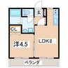 東北新幹線（東北地方）/郡山駅 徒歩23分 2-2階 築34年 1LDKの間取り