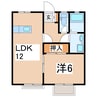 磐越西線<森と水とロマンの鉄道>/喜久田駅 徒歩33分 2階 築34年 1LDKの間取り