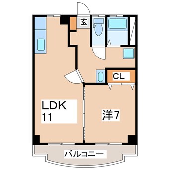 間取図 東北本線/須賀川駅 徒歩13分 3階 築28年