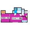 アーバンハイツ 1LDKの間取り
