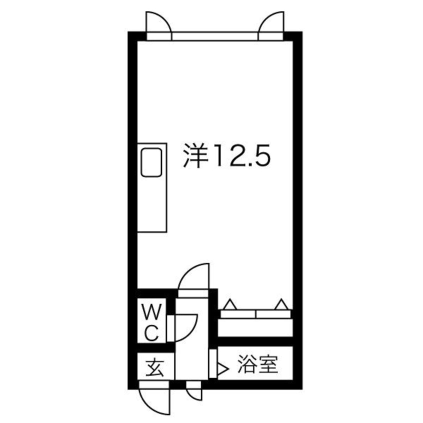 間取図 札幌市営地下鉄東豊線/栄町駅 徒歩5分 2階 築35年