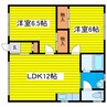 コーポ42 2LDKの間取り
