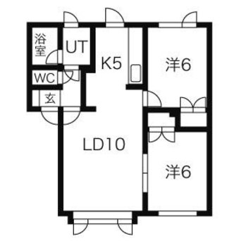 間取図 札幌市営地下鉄東豊線/栄町駅 徒歩12分 1階 築33年