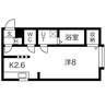 札幌市営地下鉄東豊線/新道東駅 徒歩3分 3階 築15年 1Kの間取り