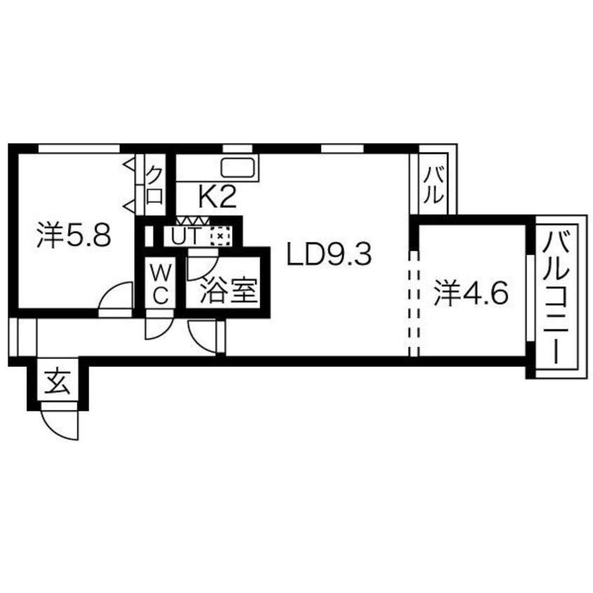 間取図 札幌市営地下鉄東豊線/栄町駅 徒歩3分 4階 築23年