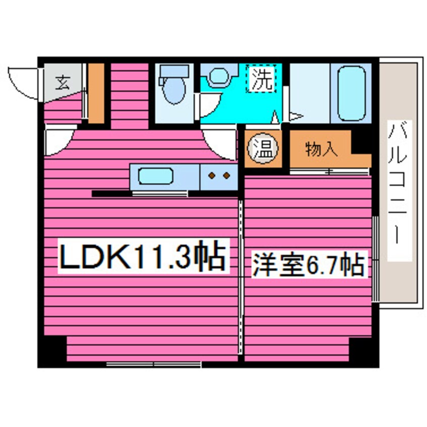 間取図 札幌市営地下鉄東豊線/新道東駅 徒歩3分 2階 築26年