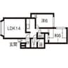 グレースハイツ伏古 2LDKの間取り